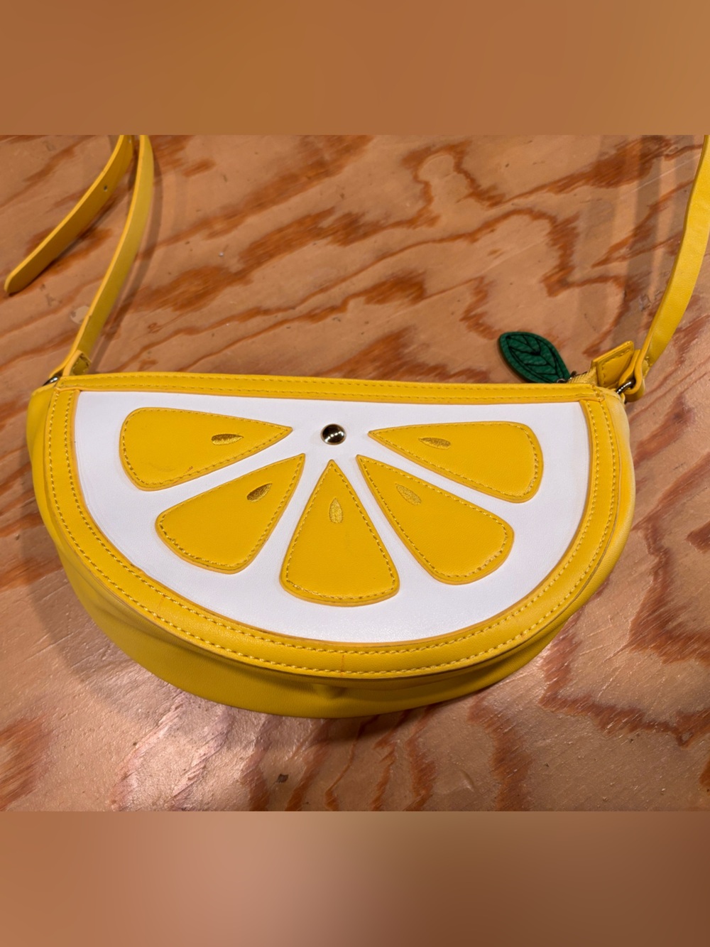 Yellow Lemon Slice Crossbody Bag - Women